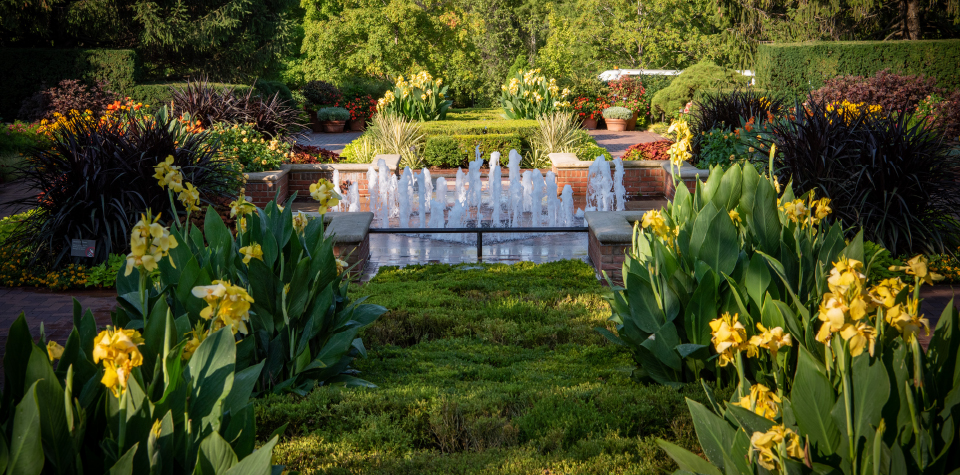 a picturesque garden, one of over 380 participating gardens in the AHS Garden Network across North America, offering free admission to American Horticultural Society Members