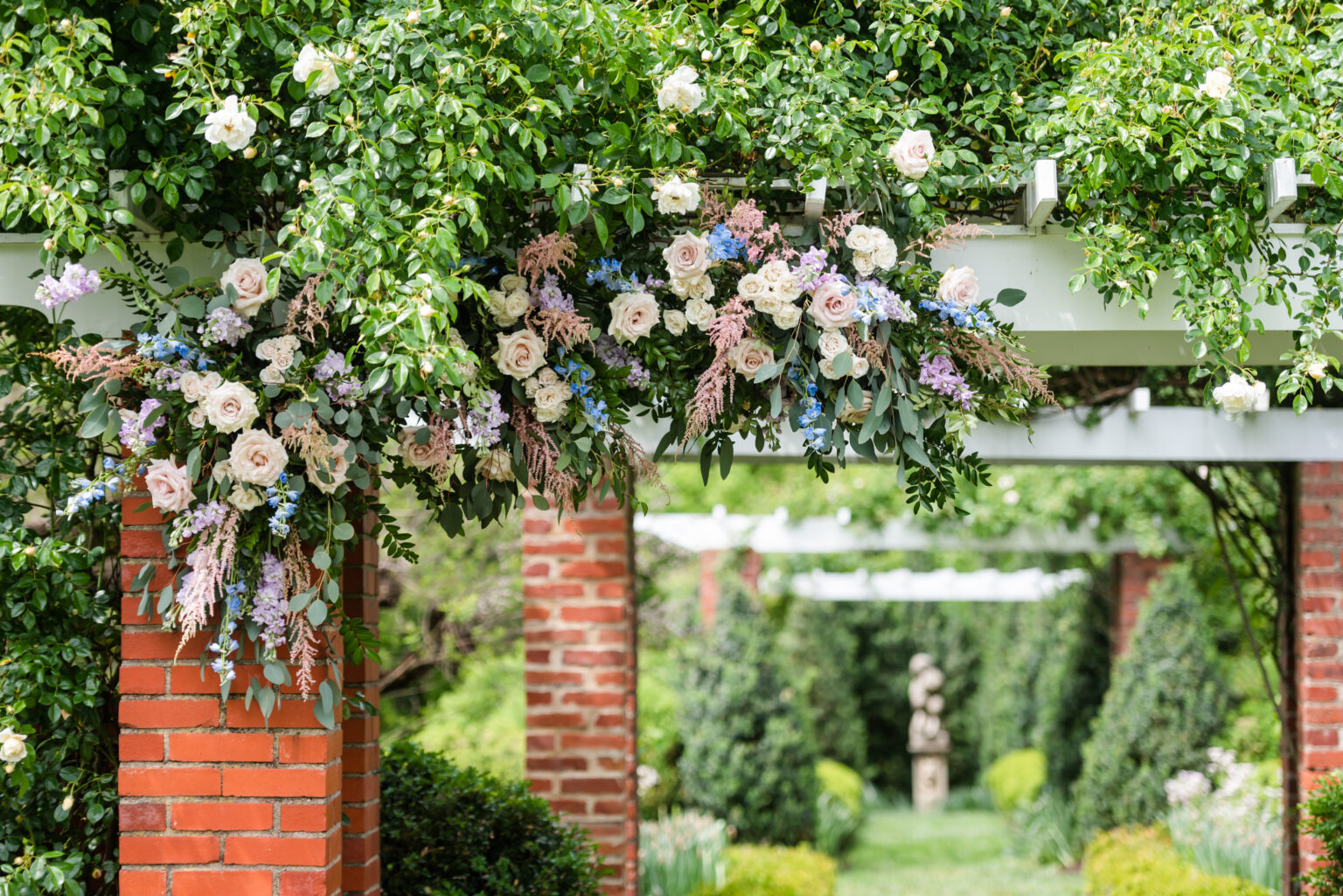 Every location at River Farm offers a picturesque backdrop for a wedding moment, with its lush gardens, sweeping views of the Potomac River, and historic manor house providing endless opportunities for capturing unforgettable memories.