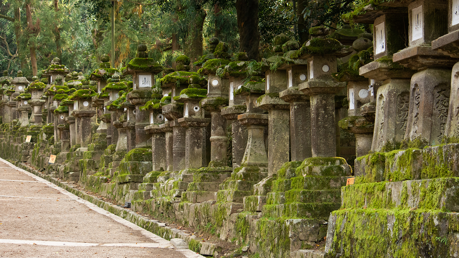 Stone monuments in Nara, Japan