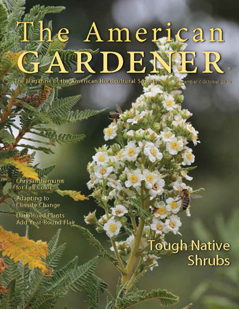 Cover of the September/October 2024 issue of American Gardener magazine published by the American Horticultural Society.