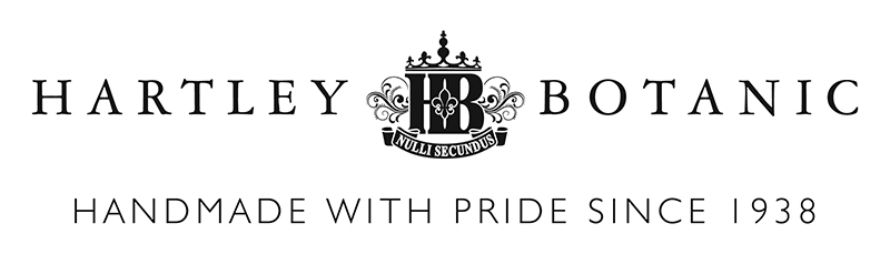 Black Hartley logo with text and a crest